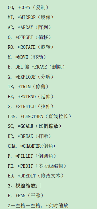 cad常用快捷键命令大全 cad常用快捷键命令大全